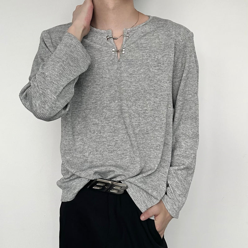 [8.23 New] Silver Snap Mode Loose Shirt mf2844