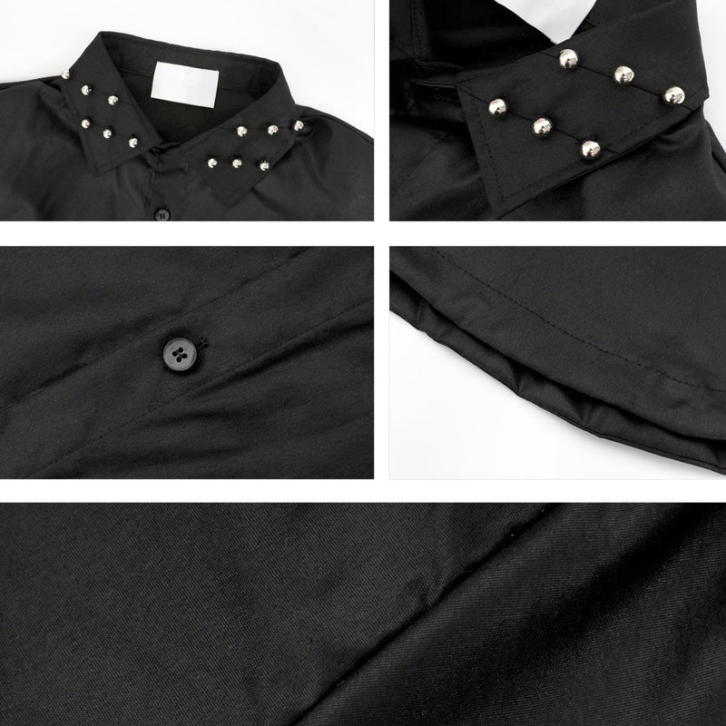 Color studs mode shirt mf2856