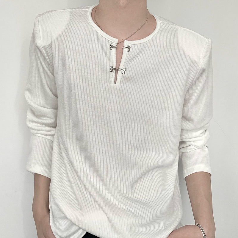 [8.23 New] Silver Snap Mode Loose Shirt mf2844