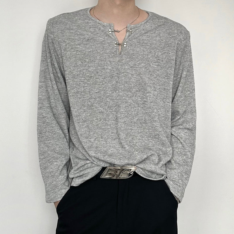 [8.23 New] Silver Snap Mode Loose Shirt mf2844